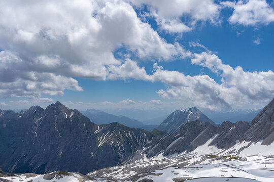 The view from the "Zugspitzplatt" in Bavaria	