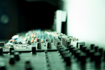 Studio equipment. Audio mixing recording equipment