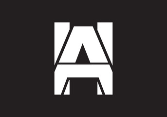 this is a AH latter icon design