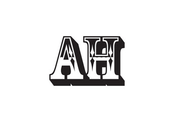 this is a AH latter icon design