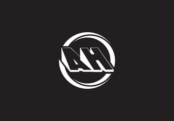 this is a creative AH latter icon design