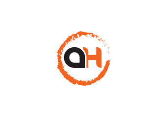 this is a creative AH latter icon design