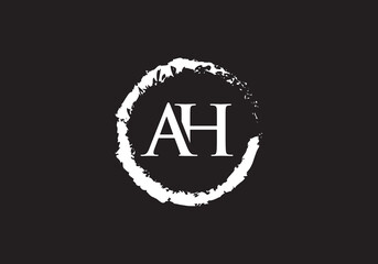 this is a creative AH latter icon design