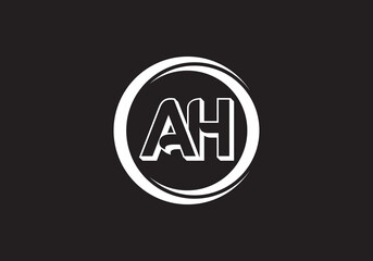 this is a creative AH latter icon design