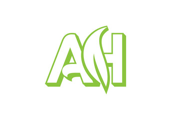 this is a creative AH latter icon design