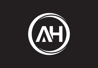 this is a creative AH latter icon design