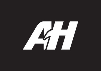 this is a creative AH latter icon design