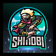 Shinobi mascot. esport logo design