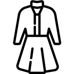 cardigan line icon