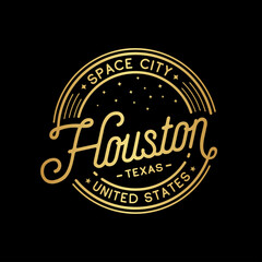 Fototapeta premium City of Houston. Houston vector design template.