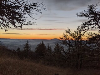 Sunset in the mountains