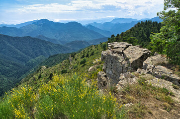 Vues des Alpes du Sud, Mercantour, France