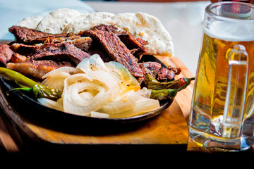 grill meat steak mexican tortilla