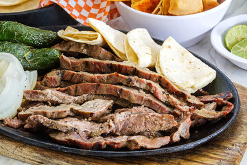 grill meat steak mexican tortilla