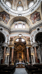 Fototapeta na wymiar interior of the cathedral of st peter