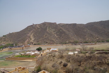 インド　世界遺産ラージャスターンの丘陵要塞群　アンベール城