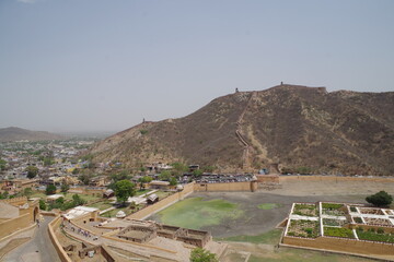 Fototapeta na wymiar インド　世界遺産ラージャスターンの丘陵要塞群　アンベール城