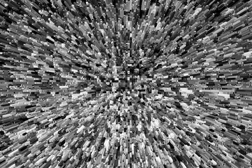 3D illustration of a digital pattern / Abstract background of a 3D illustration from a digital pattern.