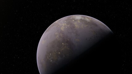 Obraz premium Planets and galaxy, science fiction wallpaper