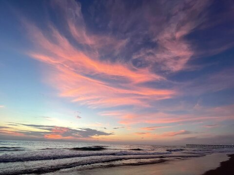 sunset on the beach © Logan