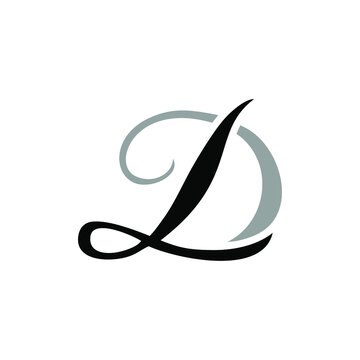 initial letter dl or ld desing inspiration