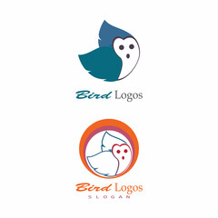 Bird Logo Template Design Vector, Emblem, Design Concept, Creative Symbol, Icon