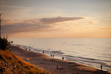 Sunset Baltic sea - obrazy, fototapety, plakaty