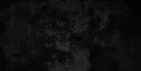 Scary dark walls, slightly light black concrete cement texture for background