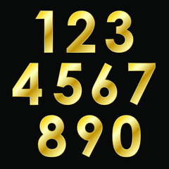 Gold Metal Numbers