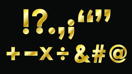 Gold Metal Punctuation