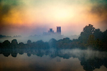 Ely Cathedral, from Roswell Lakes