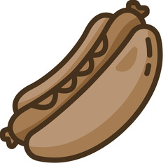 hot dog Two Tone icon