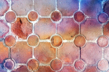 Spanish colonial-style wall. Toned image for abstract background or design element