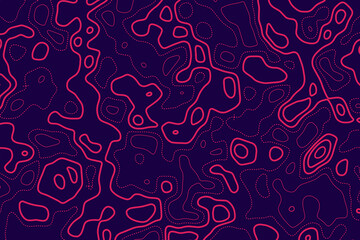 Topographic background design template 