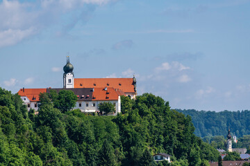 Fototapeta na wymiar Abbey Baumburg In Bavaria