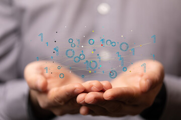 Technology background. Big data concept