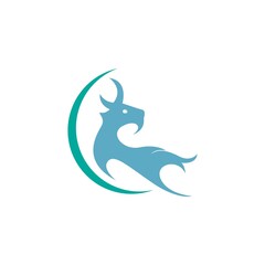 Obraz na płótnie Canvas Goat icon logo vector design template