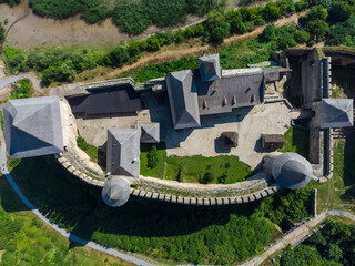 Khotyn fortress overlooking the Dniester
