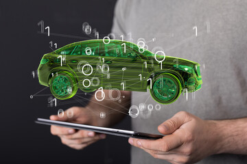 autonomous online car sharing service controlled