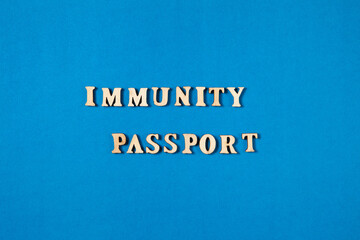Immunity passport certificate Coronavirus Covid-19 to stop lockdown, after vaccination.