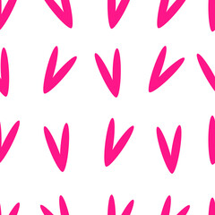 seamless pattern with pink hearts