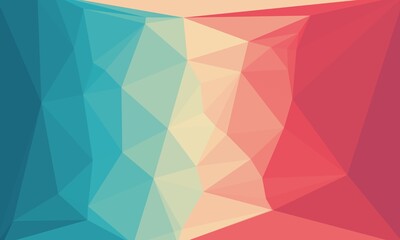 Fototapeta premium vibrant abstract bright colorful background with poly pattern