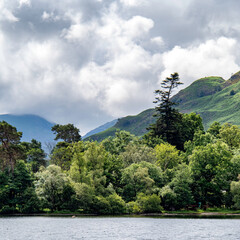 Fototapeta premium Ullswater lake and mountains