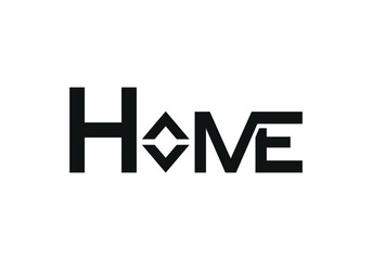 Home Sweet Home word with white background
