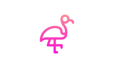 Fototapeta premium flying bird icon symbol illustration shape element vector design