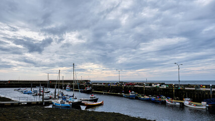 Helmsdale harbour in the Highlands of Scotland