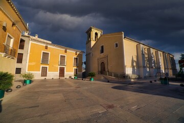 streets of the town of cehegin, in murcia, spain.