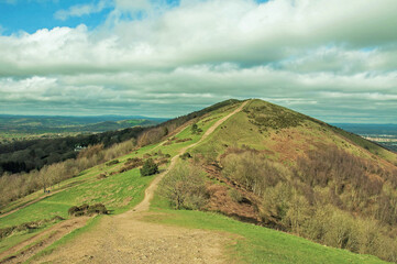 Naklejka premium Malvern hills in the autumn.