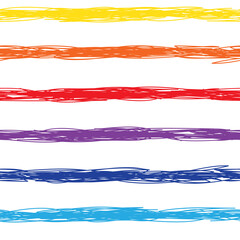 Childish pattern vector. Vector seamless pattern with ink line textures. Hand drawn colorful art for for kids fabric, cards, birthday invites, children decor, banner