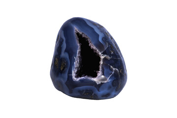 blue stone isolated on white